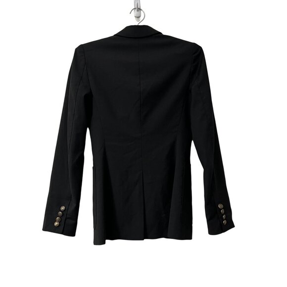 Aritzia Talula Black Classic Exeter Boyfriend Wool Blend Blazer Jacket Size 0 - Picture 9 of 10